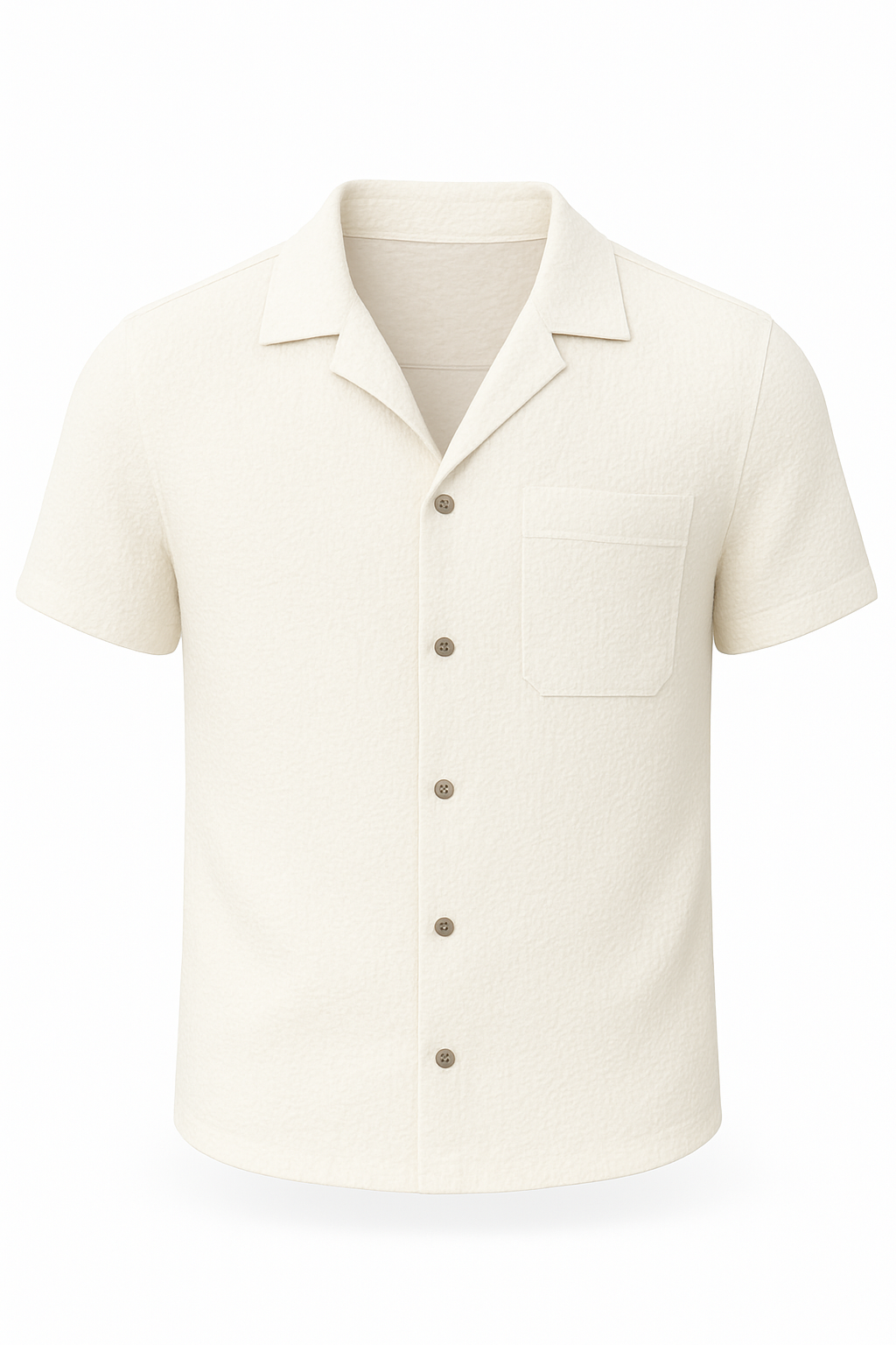 Textured Button-Up Shirt