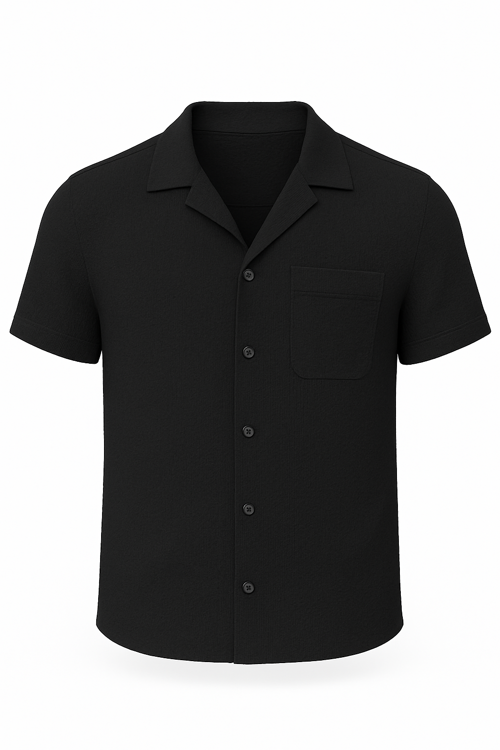 Textured Button-Up Shirt