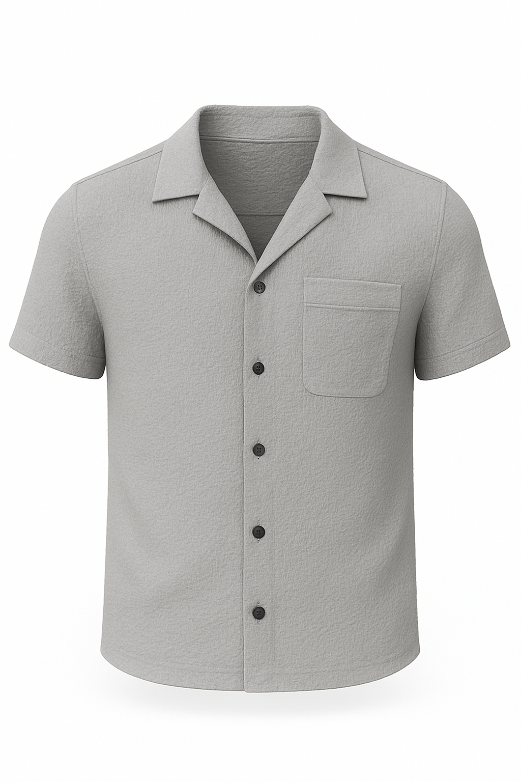 Textured Button-Up Shirt